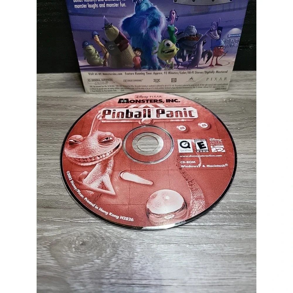 Monsters Inc. Pinball Panic PC Game CD-Rom Windows Game SEALED WITH PKG WEAR